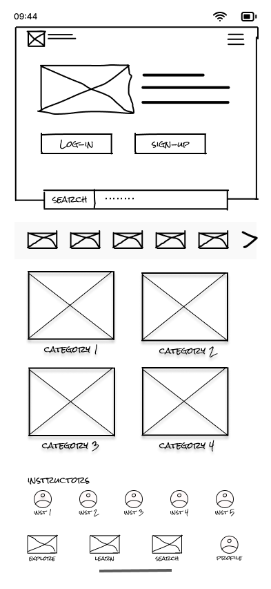 Home Wireframe