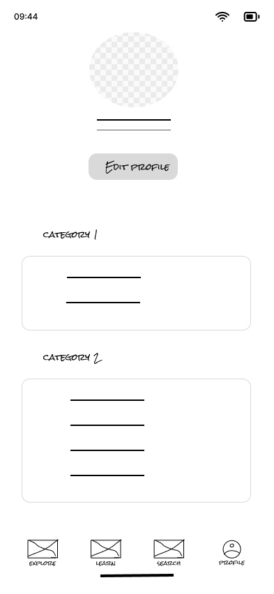 Profile Wireframe