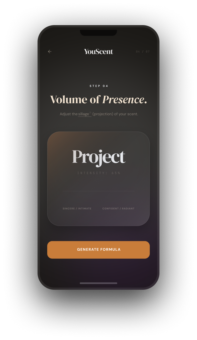 Hi-fi volume of presence slider